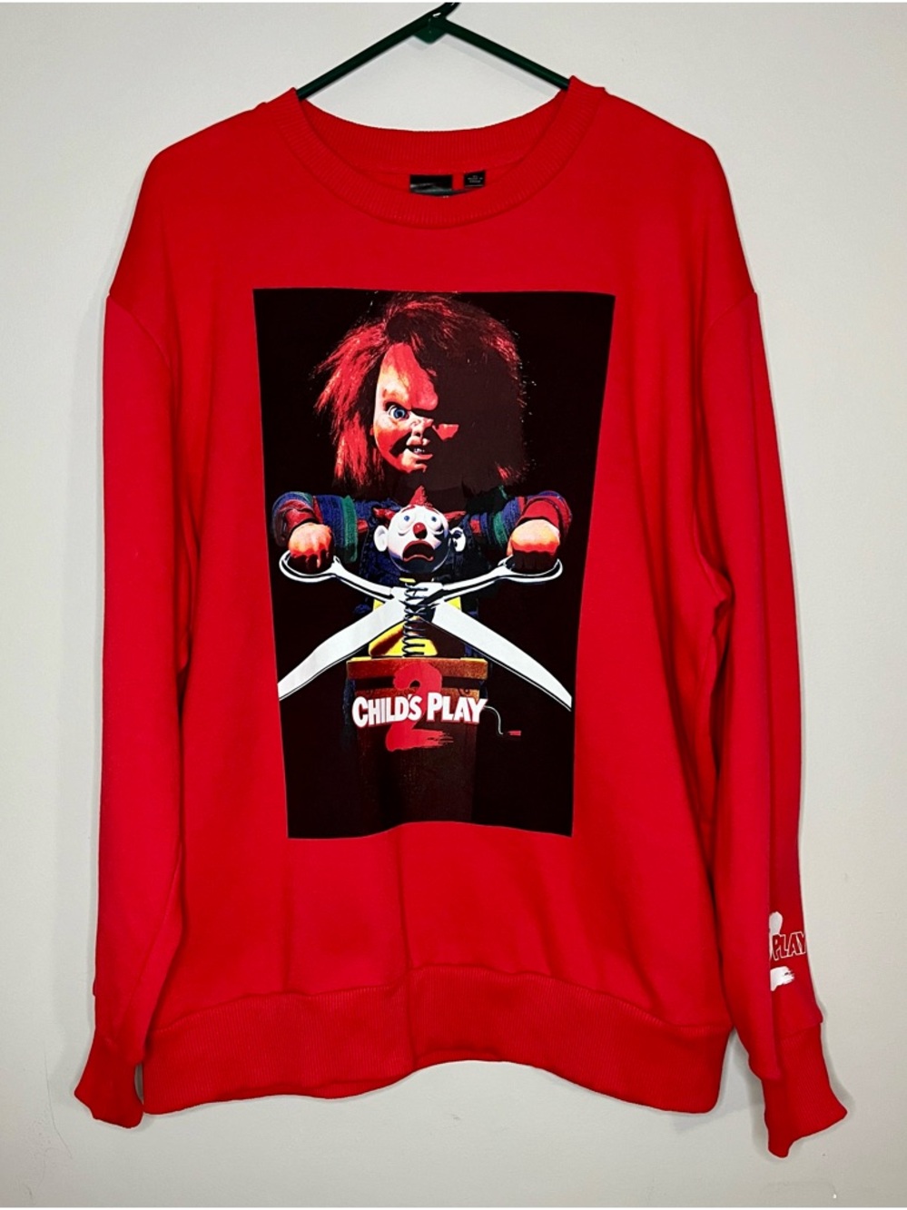Child's Play Red Graphic Crewneck Sweatshirt Child’s Play 2 size X-Large